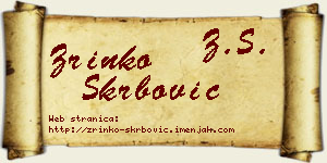 Zrinko Škrbović vizit kartica